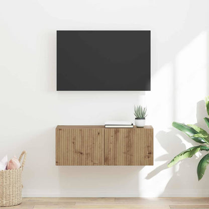 TV Wall Cabinet 78.5 x 31 x 29.5 cm Artisian Oak