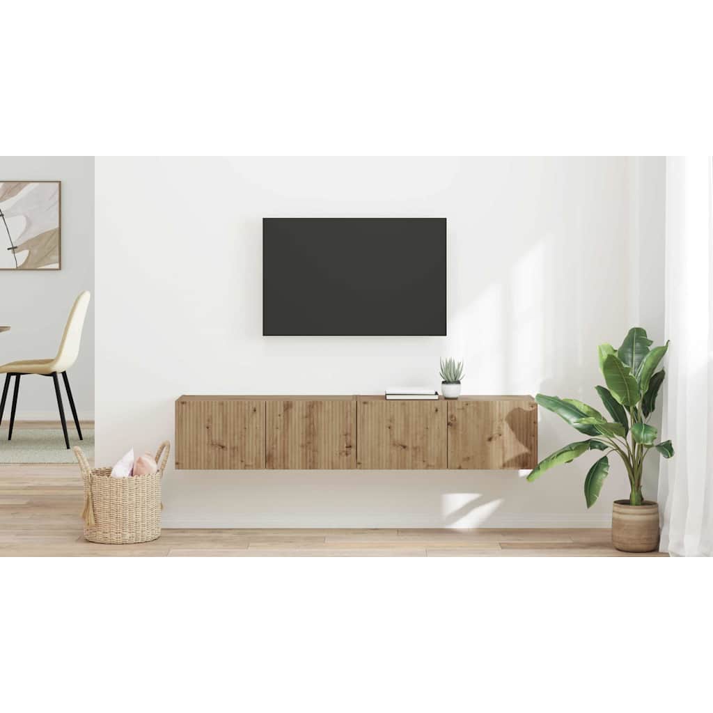 TV Wall Cabinet 2 pcs Artisian Oak 78.5 x 31 x 29.5 cm