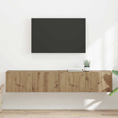 TV Wall Cabinet 2 pcs Artisian Oak 78.5 x 31 x 29.5 cm