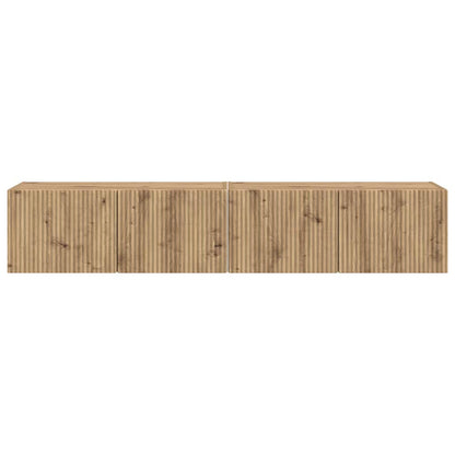 TV Wall Cabinet 2 pcs Artisian Oak 78.5 x 31 x 29.5 cm