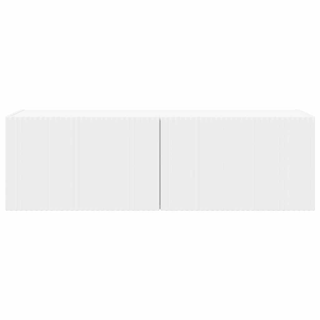 TV Wall Cabinet 98 x 31 x 29.5 cm White Engineered Wood