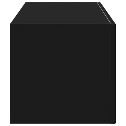 TV Wall Cabinet 98 x 31 x 29.5 cm Black Engineered Wood