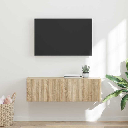 TV Wall Cabinet Sonoma 98 x 31 x 29.5 cm Engineered Wood