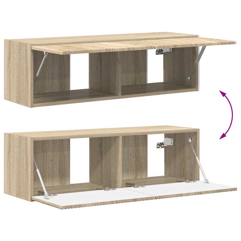TV Wall Cabinet Sonoma 98 x 31 x 29.5 cm Engineered Wood