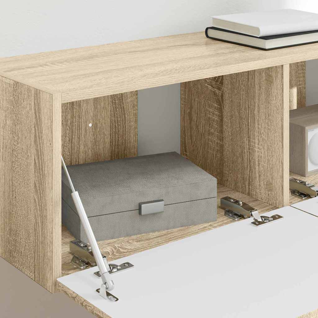 TV Wall Cabinet 2 pcs Sonoma 98 x 31 x 29.5 cm Engineered Wood