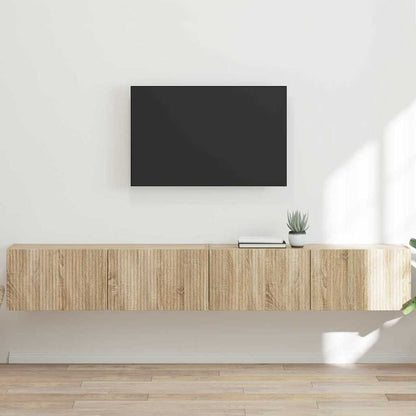 TV Wall Cabinet 2 pcs Sonoma 98 x 31 x 29.5 cm Engineered Wood