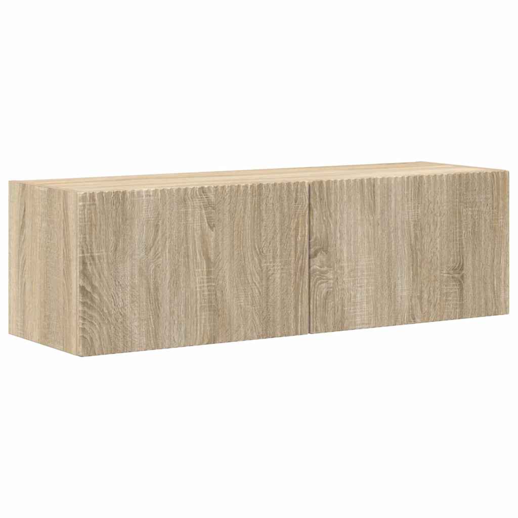 TV Wall Cabinet 2 pcs Sonoma 98 x 31 x 29.5 cm Engineered Wood