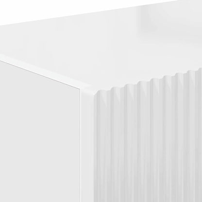 TV Wall Cabinet Gloss White 98 x 31 x 29.5 cm Engineered Wood