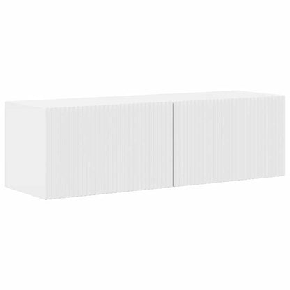 TV Wall Cabinet Gloss White 98 x 31 x 29.5 cm Engineered Wood