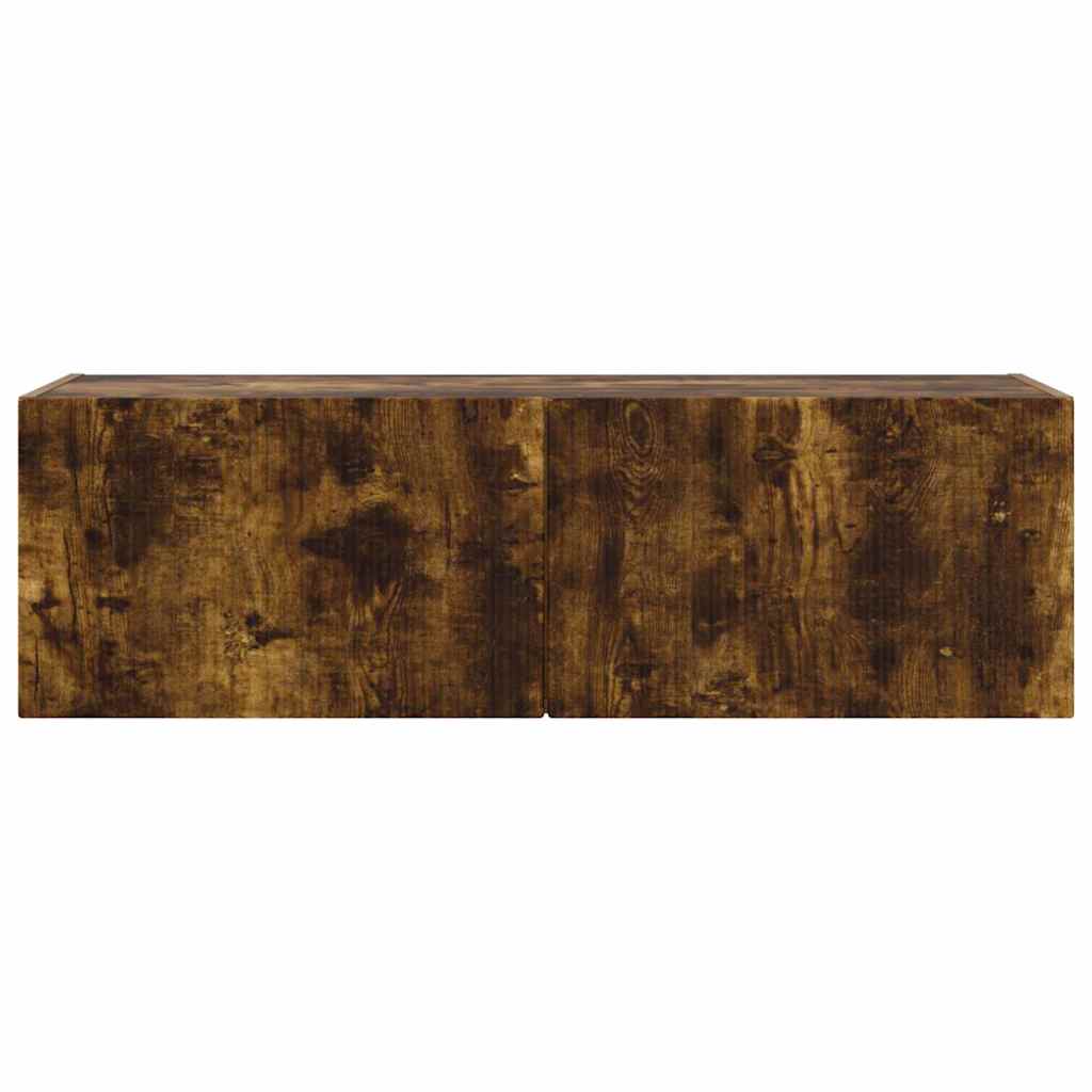 TV Wall Cabinet Smoked Oak 98 x 31 x 29.5 cm Engineered Wood