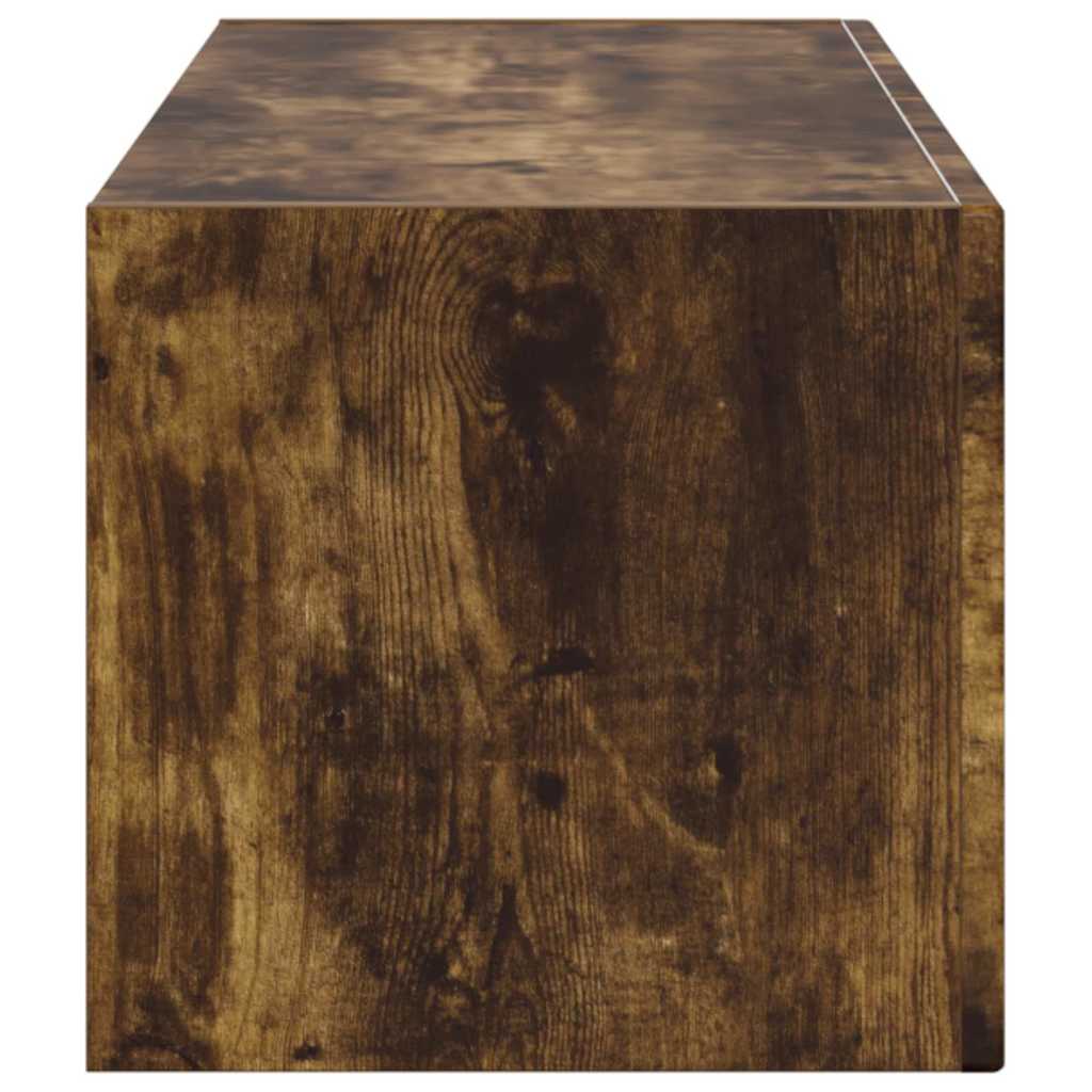 TV Wall Cabinet Smoked Oak 98 x 31 x 29.5 cm Engineered Wood