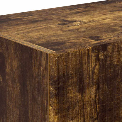TV Wall Cabinet Wall-mounted 2 pcs Smoked Oak 98 x 31 x 29.5 cm