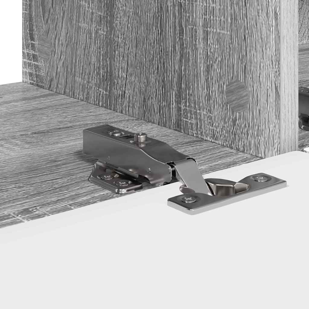 TV Wall Cabinet Grey Sonoma 98 x 31 x 29.5 cm Engineered Wood