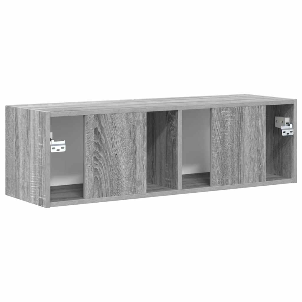 TV Wall Cabinet Grey Sonoma 98 x 31 x 29.5 cm Engineered Wood