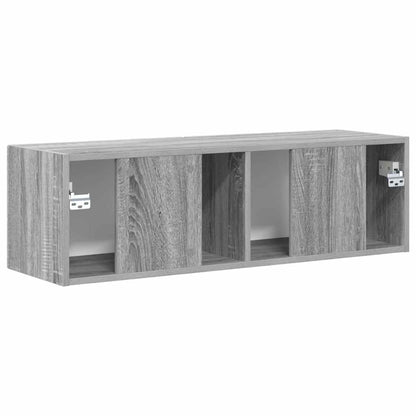 TV Wall Cabinet Grey Sonoma 98 x 31 x 29.5 cm Engineered Wood