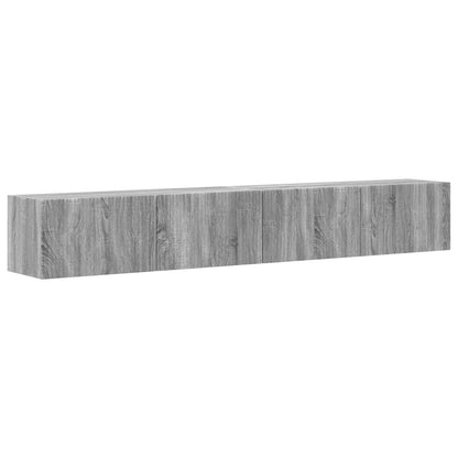 TV Wall Cabinet 2 pcs Grey Sonoma 98 x 31 x 29.5 cm