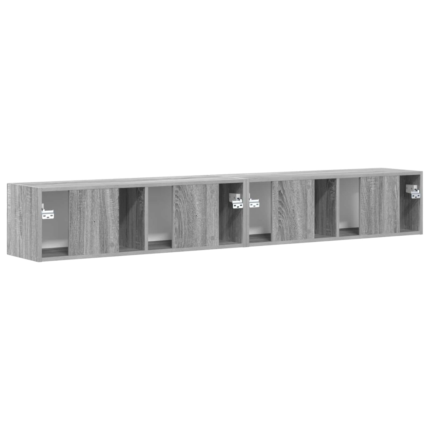 TV Wall Cabinet 2 pcs Grey Sonoma 98 x 31 x 29.5 cm