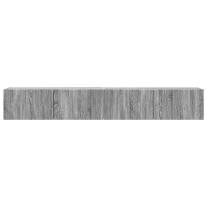 TV Wall Cabinet 2 pcs Grey Sonoma 98 x 31 x 29.5 cm