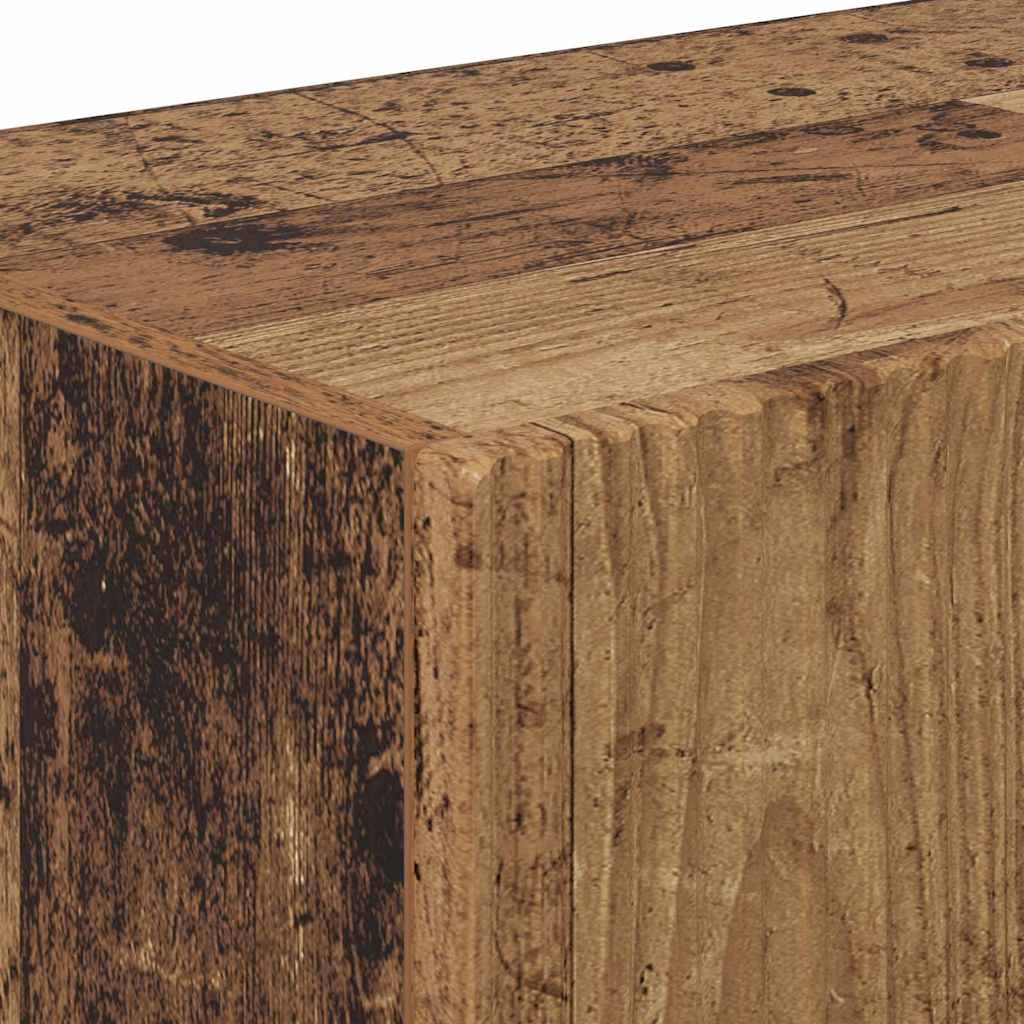 TV Wall Cabinet Old Wood 98 x 31 x 29.5 cm Engineered Wood