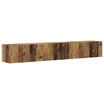 TV Wall Cabinet Wall-mounted 2 pcs Old Wood 98 x 31 x 29.5 cm