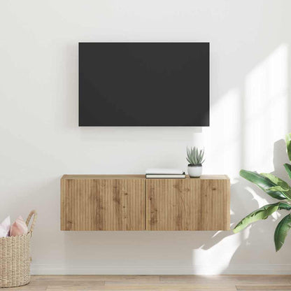 TV Wall Cabinet 98 x 31 x 29.5 cm Artisian Oak Engineered Wood