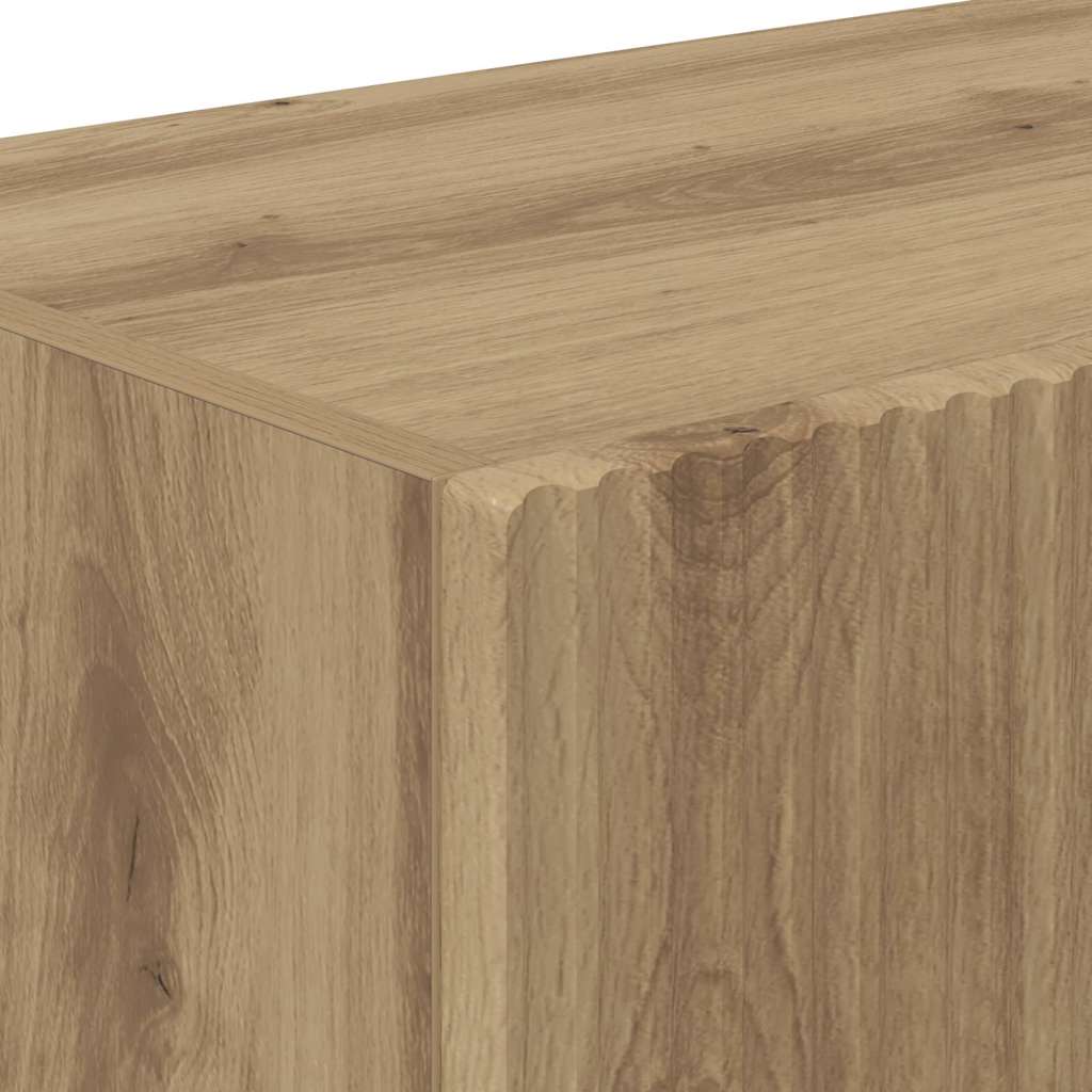 TV Wall Cabinet 2 pcs Artisian Oak Engineered Wood