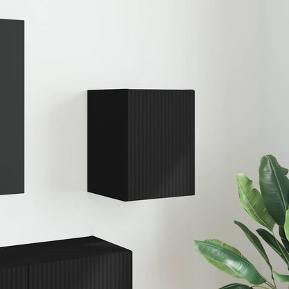 TV Wall Cabinet Black 30 x 31 x 40 cm Engineered Wood