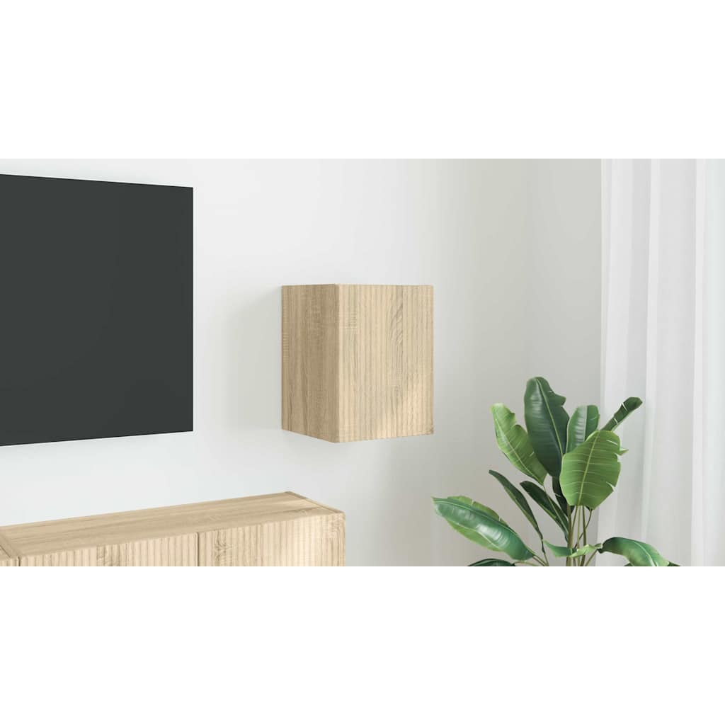TV Wall Cabinet Sonoma 30 x 31 x 40 cm Engineered Wood