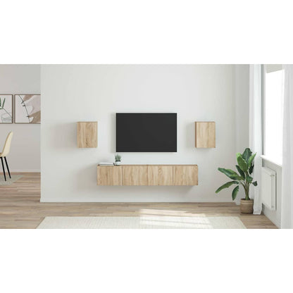 TV Wall Cabinet 2 pcs Sonoma 30 x 31 x 40 cm Engineered Wood