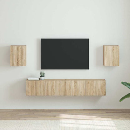 TV Wall Cabinet 2 pcs Sonoma 30 x 31 x 40 cm Engineered Wood