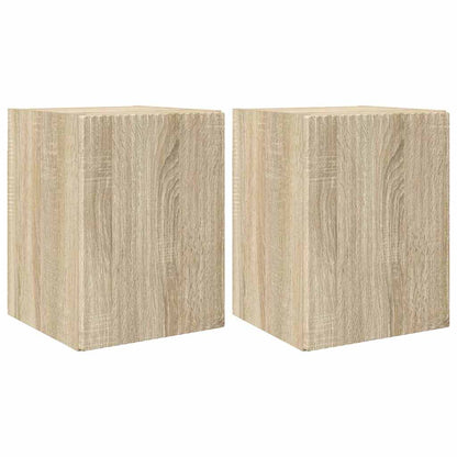 TV Wall Cabinet 2 pcs Sonoma 30 x 31 x 40 cm Engineered Wood