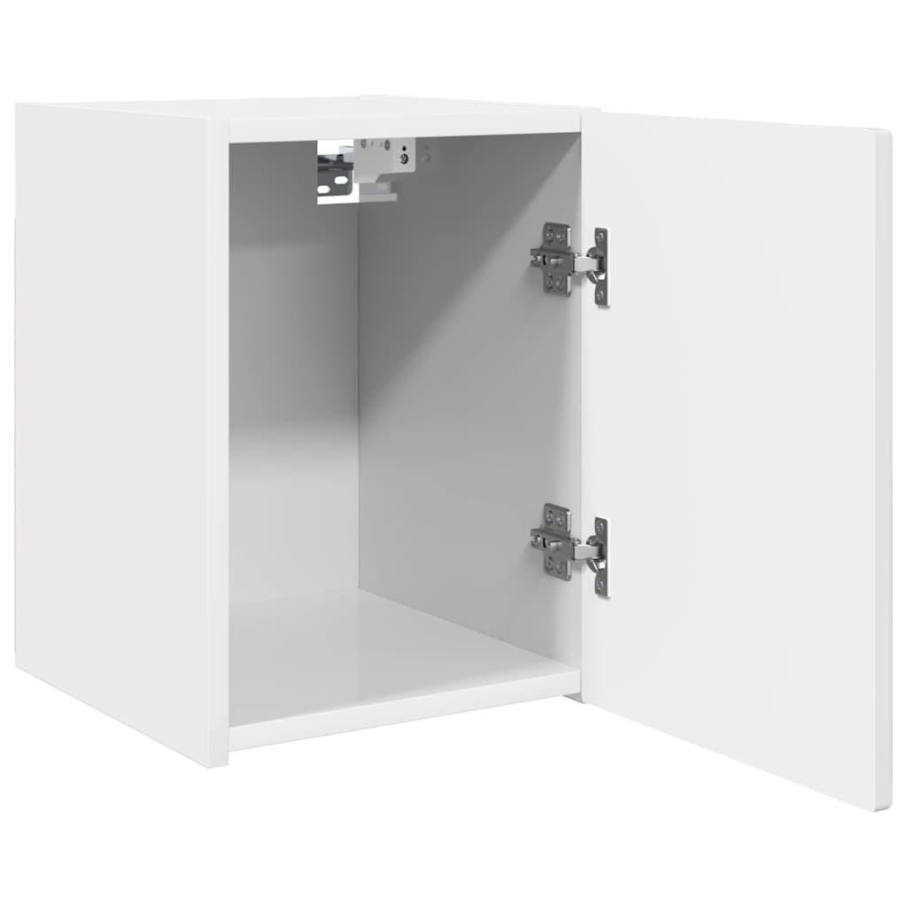 TV Wall Cabinet Gloss White 30 x 31 x 40 cm Engineered Wood
