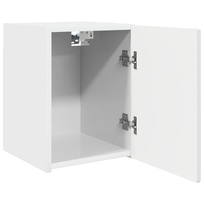 TV Wall Cabinet Wall-mounted 2 pcs Gloss White 30 x 31 x 40 cm