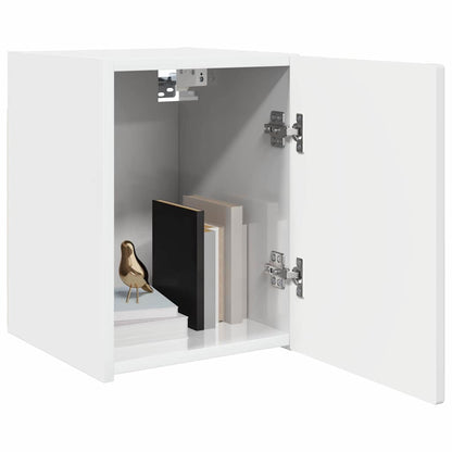 TV Wall Cabinet Wall-mounted 2 pcs Gloss White 30 x 31 x 40 cm