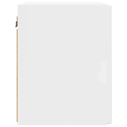 TV Wall Cabinet Wall-mounted 2 pcs Gloss White 30 x 31 x 40 cm
