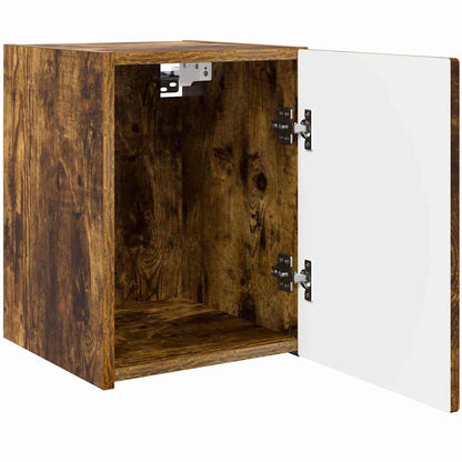 TV Wall Cabinet Smoked Oak 30 x 31 x 40 cm Engineered Wood
