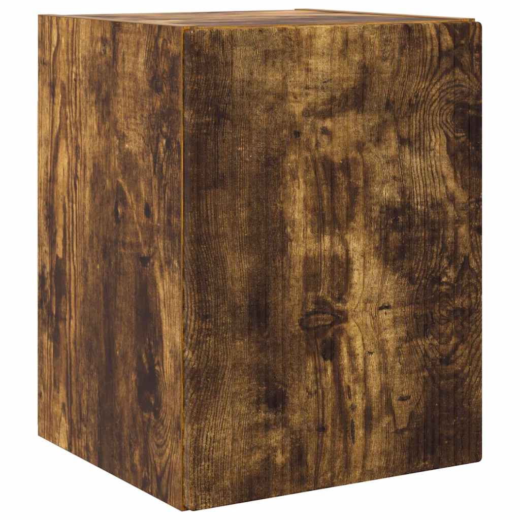 TV Wall Cabinet Wall-mounted 2 pcs Smoked Oak 30 x 31 x 40 cm