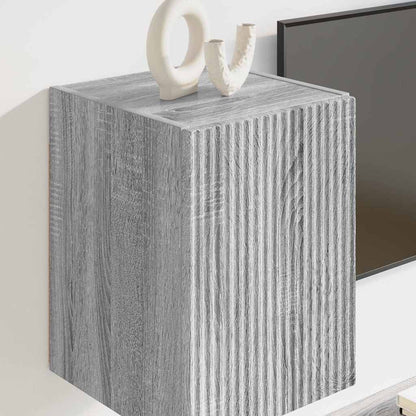 TV Wall Cabinet Grey Sonoma 30 x 31 x 40 cm Engineered Wood