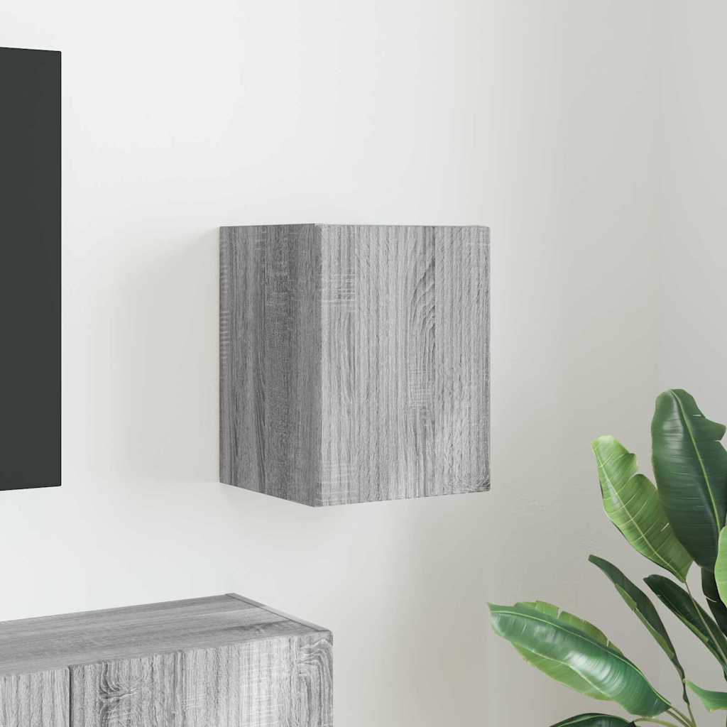 TV Wall Cabinet Grey Sonoma 30 x 31 x 40 cm Engineered Wood