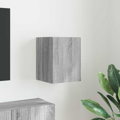 TV Wall Cabinet Grey Sonoma 30 x 31 x 40 cm Engineered Wood