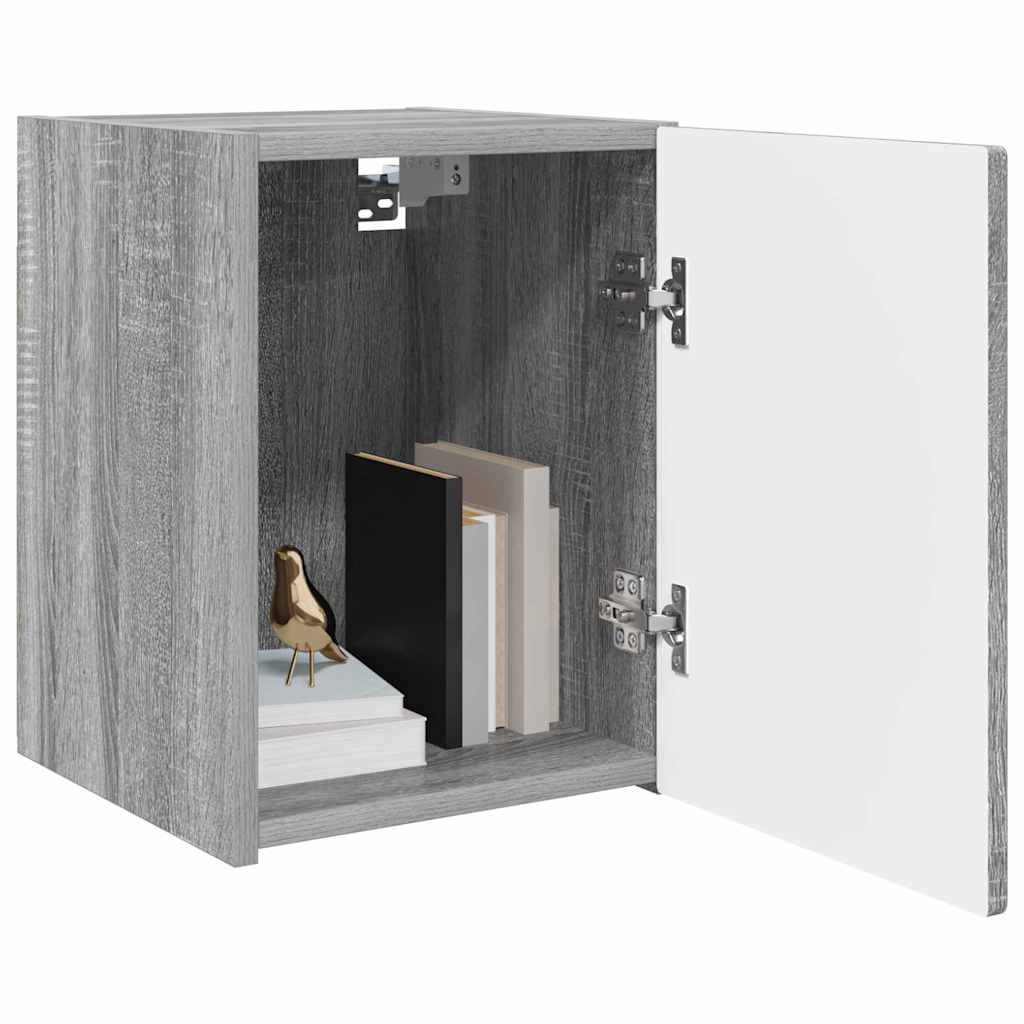 TV Wall Cabinet Wall-mounted 2 pcs Grey Sonoma 30 x 31 x 40 cm