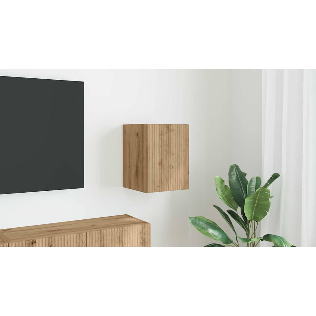 TV Wall Cabinet Artisian Oak 30 x 31 x 40 cm Engineered Wood