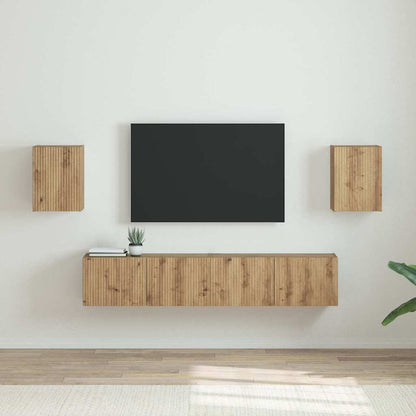 TV Wall Cabinet Wall-mounted 2 pcs Artisian Oak 30 x 31 x 40 cm