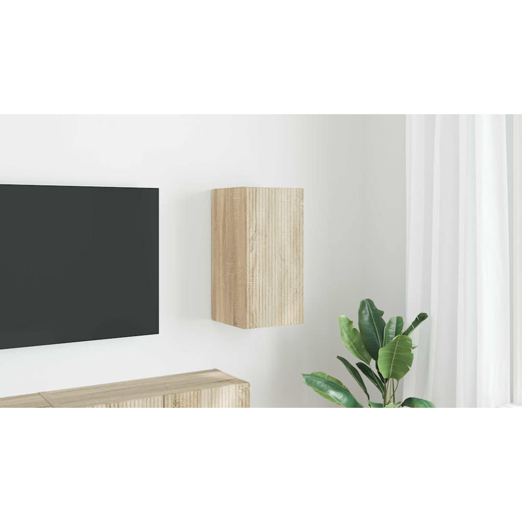 TV Wall Cabinet Sonoma 30 x 31 x 60 cm Engineered Wood