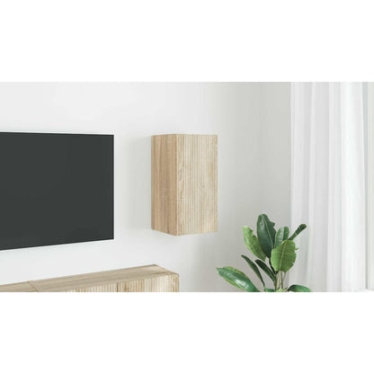 TV Wall Cabinet Sonoma 30 x 31 x 60 cm Engineered Wood