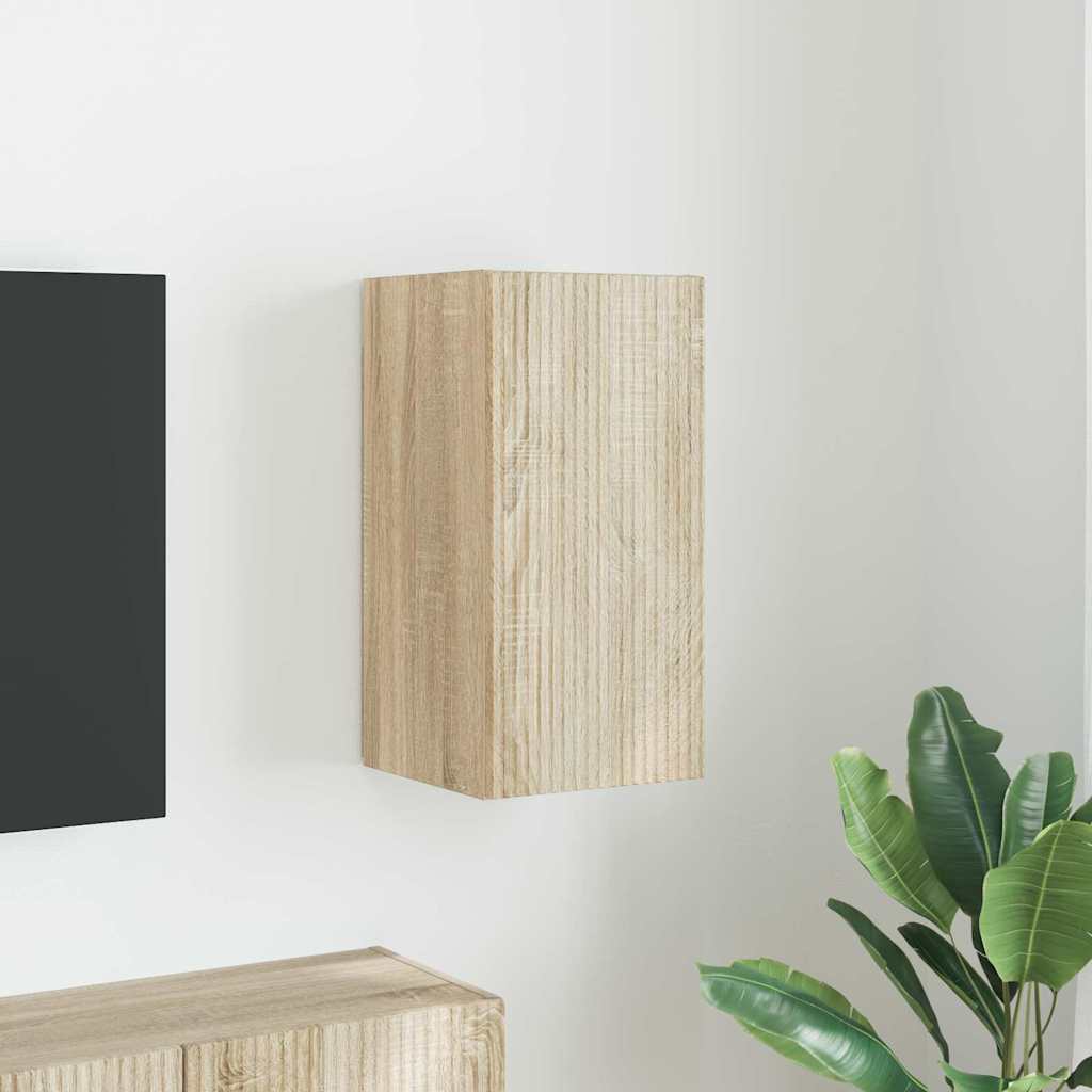 TV Wall Cabinet Sonoma 30 x 31 x 60 cm Engineered Wood