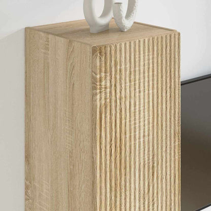 TV Wall Cabinet 2 pcs Sonoma 30 x 31 x 60 cm Engineered Wood