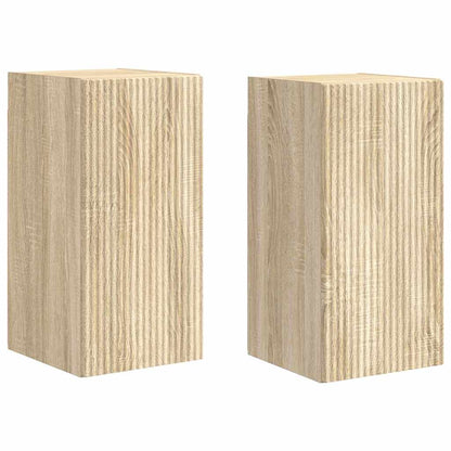 TV Wall Cabinet 2 pcs Sonoma 30 x 31 x 60 cm Engineered Wood