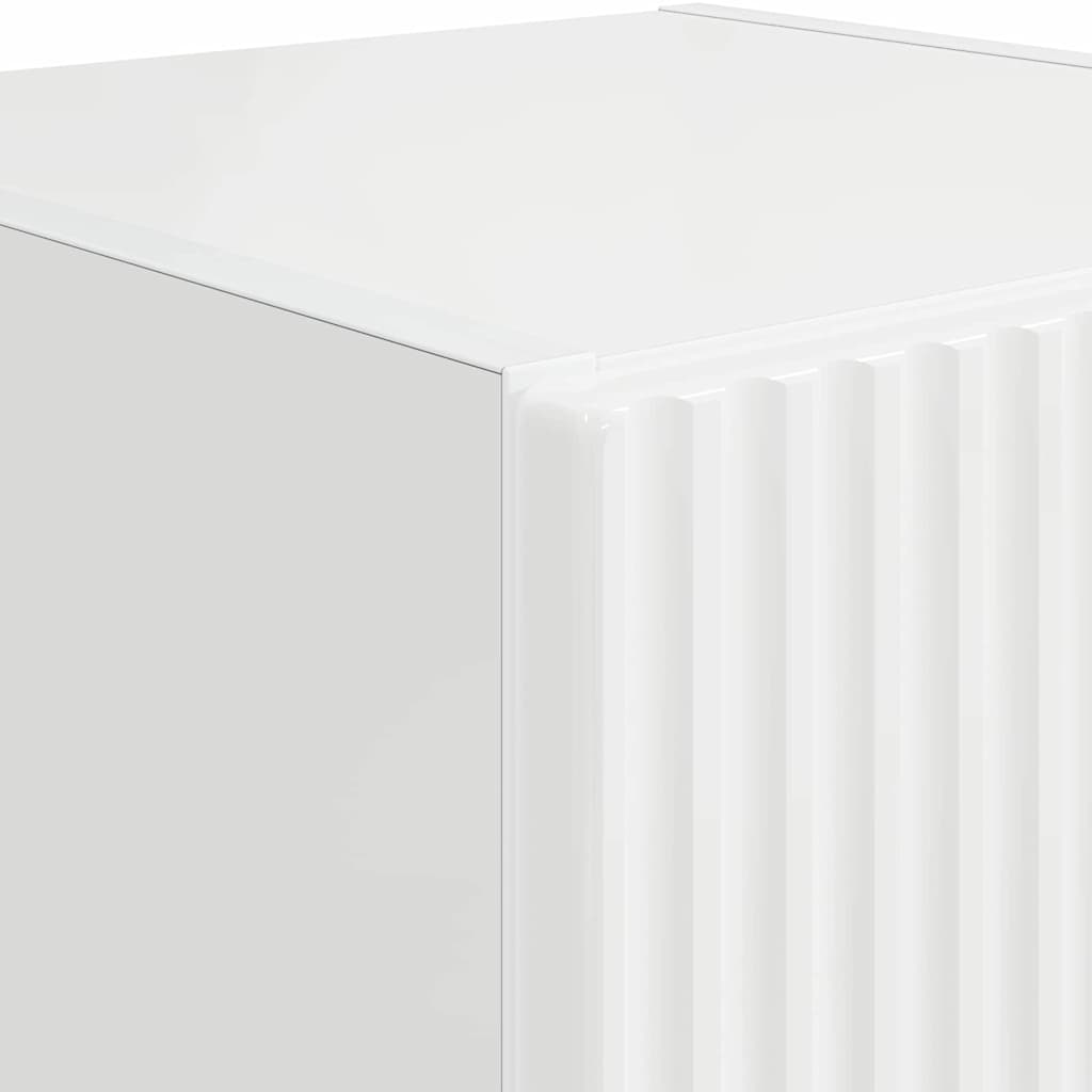 TV Wall Cabinet Gloss White 30 x 31 x 60 cm Engineered Wood