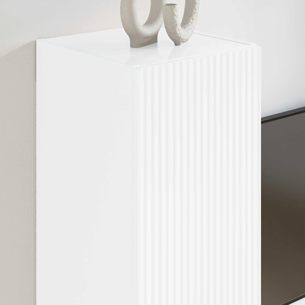TV Wall Cabinet Gloss White 30 x 31 x 60 cm Engineered Wood